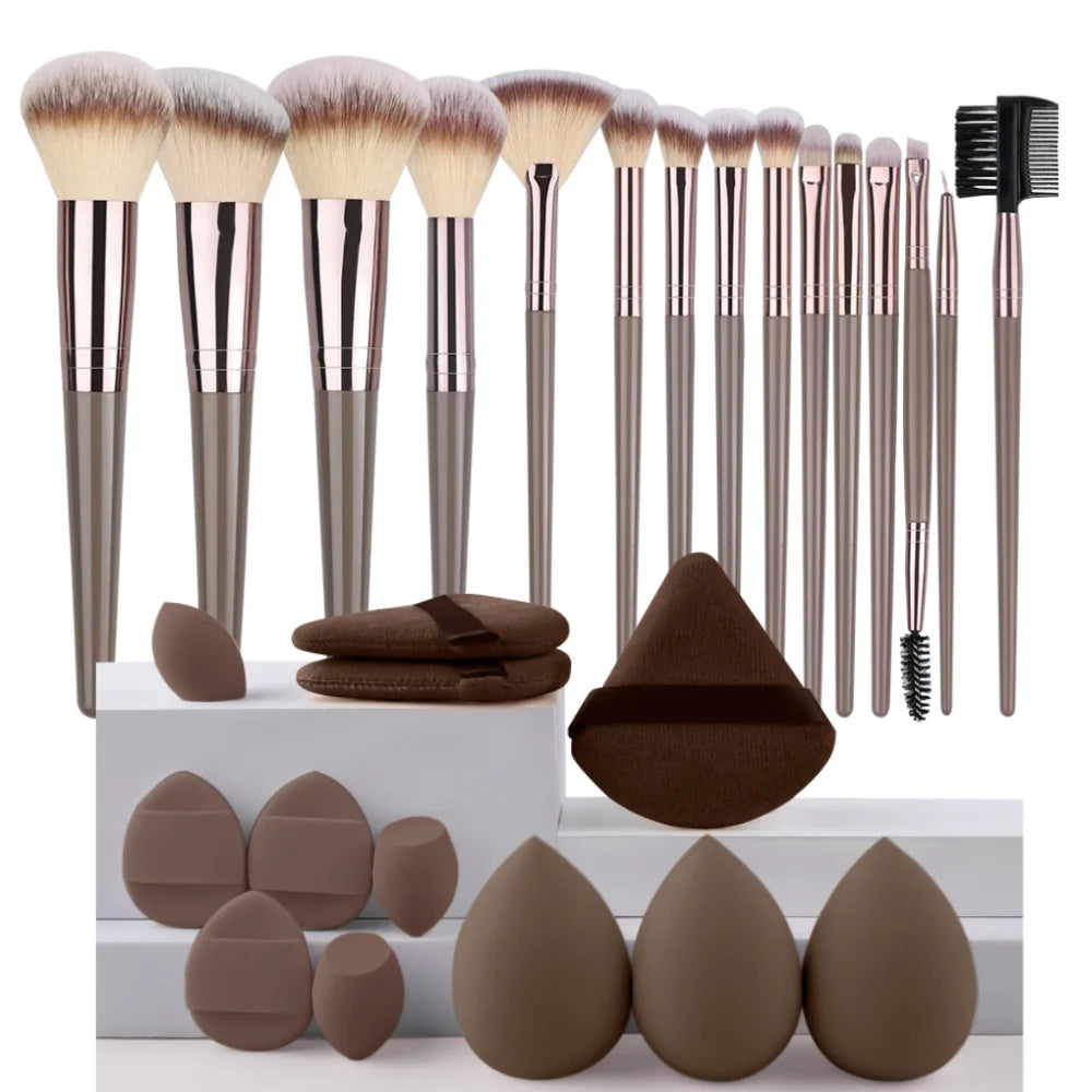 3-20Pcs Premium Foundation Makeup Brushes Set