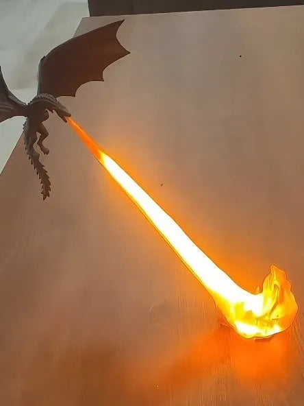 Dragon Breath Black Tech Desktop Decoration Glowing 3D Printed Toy