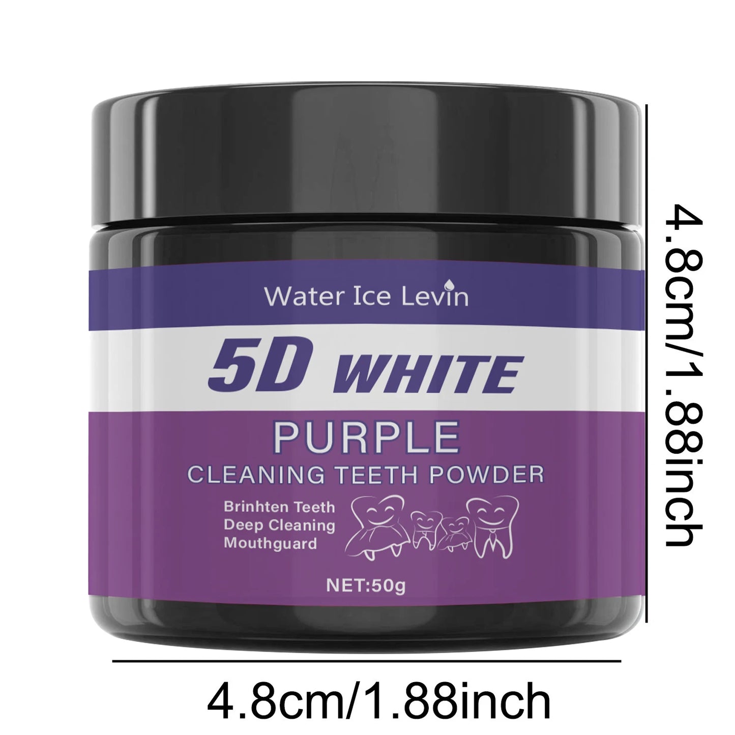 Water Ice Levin Purple Brightening Toothpowder: