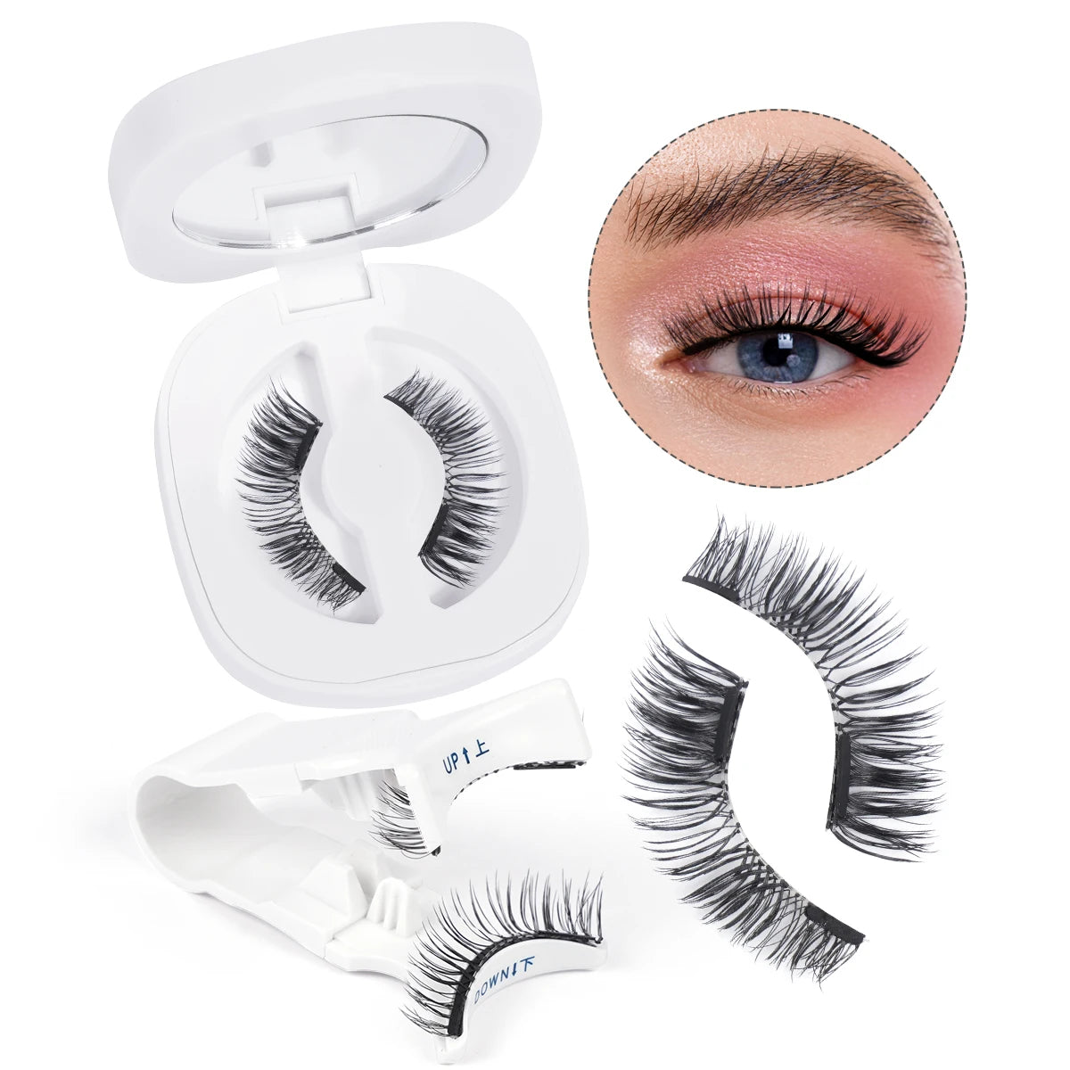 Magnetic Eyelashes with Mirror Applicator