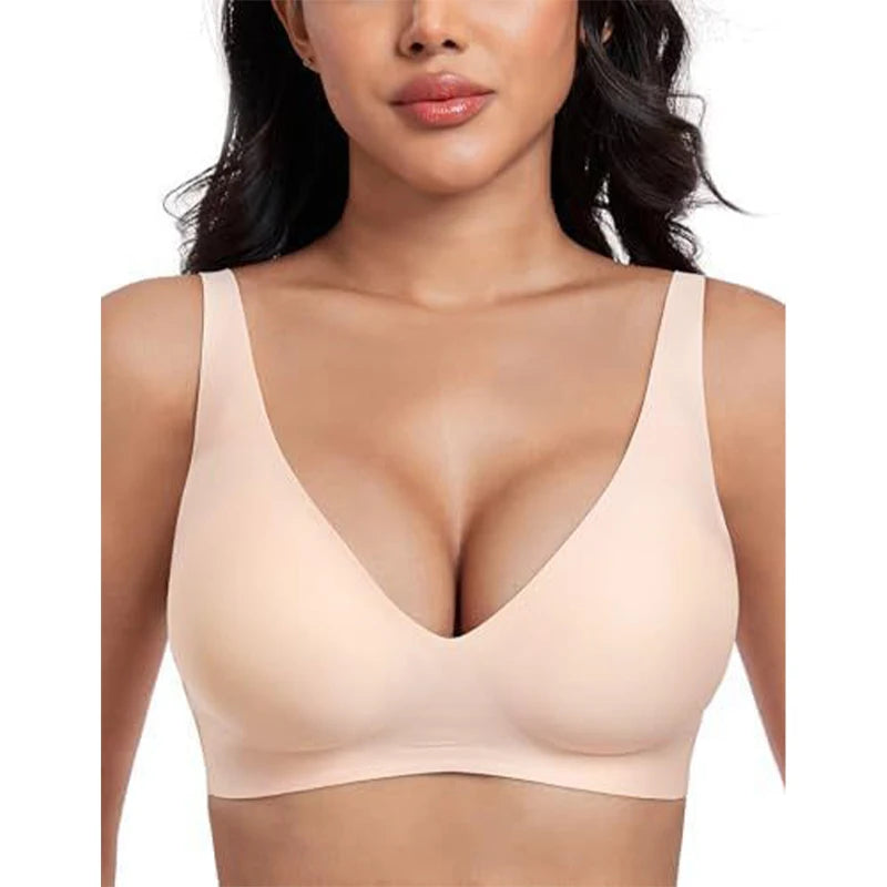 Women‘s Comfort Seamless Bra Wire-Free Full Cup  ( To check exact size check desciprtion)