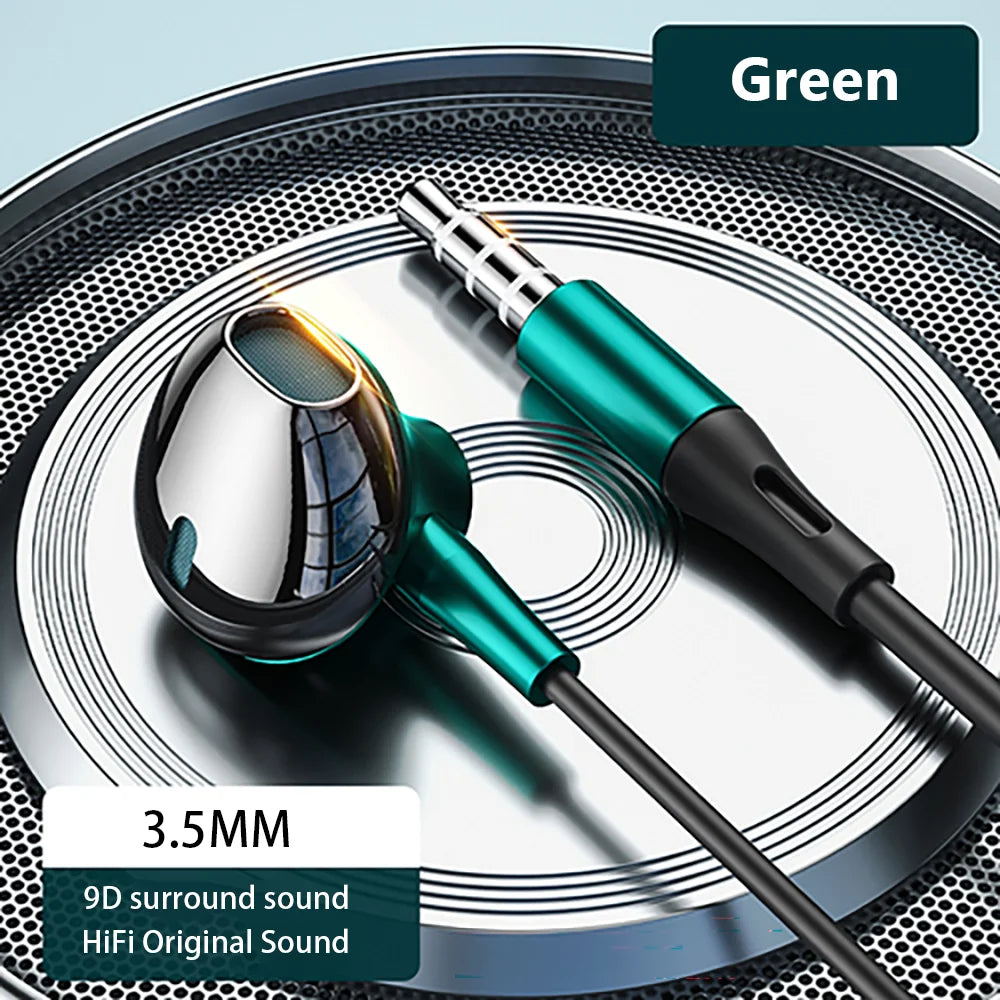 Wired Earphones USB Type C 3.5mm HiFi Headphones Bass Stereo With Volume Control Earbuds For Samsung Galaxy iPhone Huawei Xiaomi