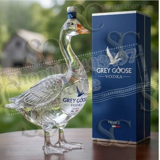 Grey Goose 30th Anniversary 3D Sculpted Vodka Bottle Collectible Display Piece