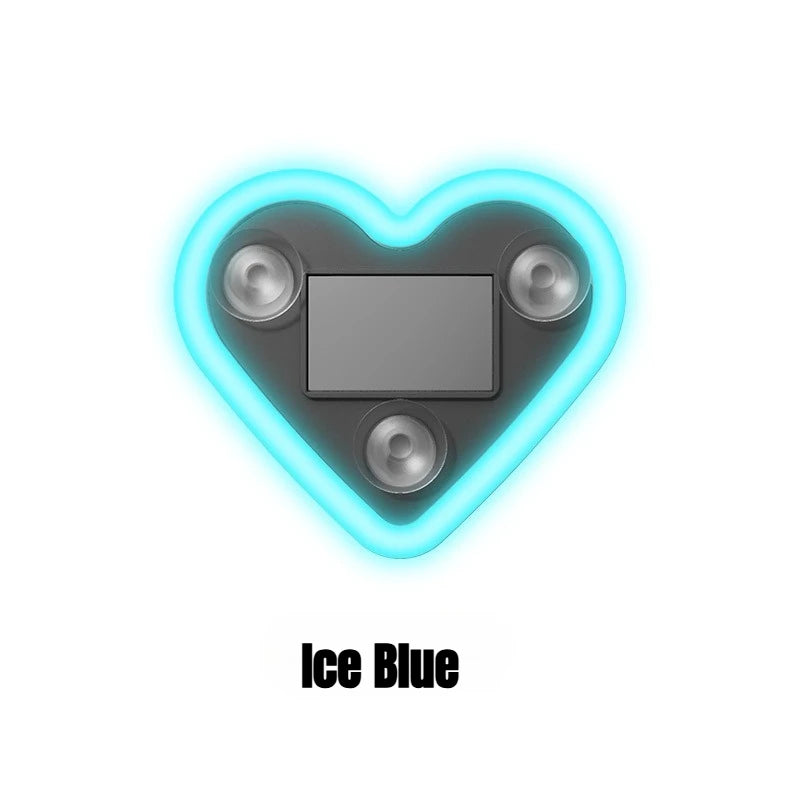 Universal Solar Car LED Window Decoration Heart Neon Light