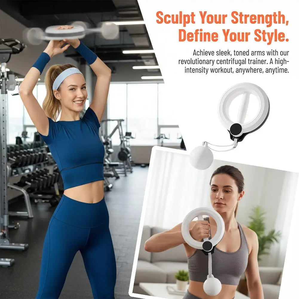360 ° Rotary Handheld Fitness Machine - Portable Arm and Full Body Workout for Home Gym, Yoga, Pilates, Reduce Fat Burning