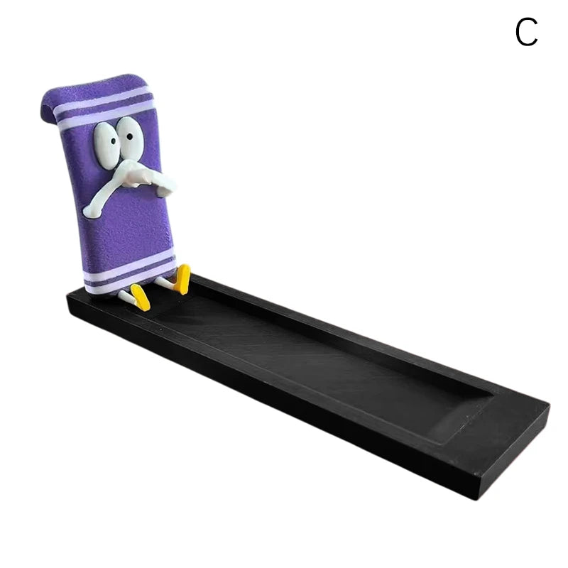 Incense holder shaped like a towel