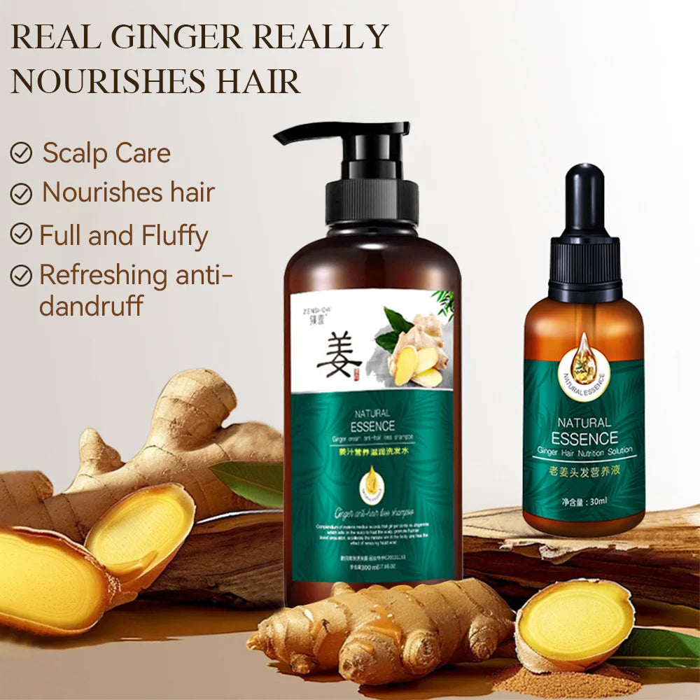 Silky Supple Shampoo Hair Oil Ginger Essence Natural Extract Smooth  500ml