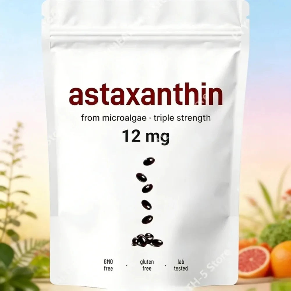 Astaxanthin 12mg Softgels -Most Powerful Antioxidant Daily Antioxidant Support