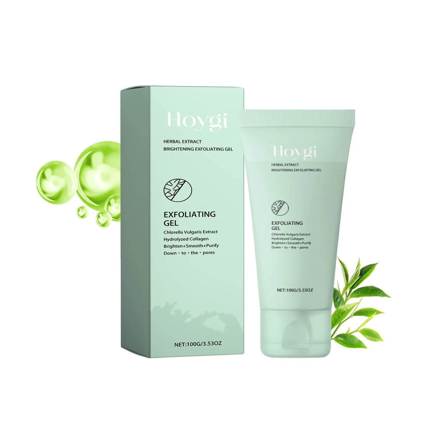 Herbal Extract Brightening Exfoliating Gel – Gentle Dead Skin Remover for Smoother, Radiant Skin