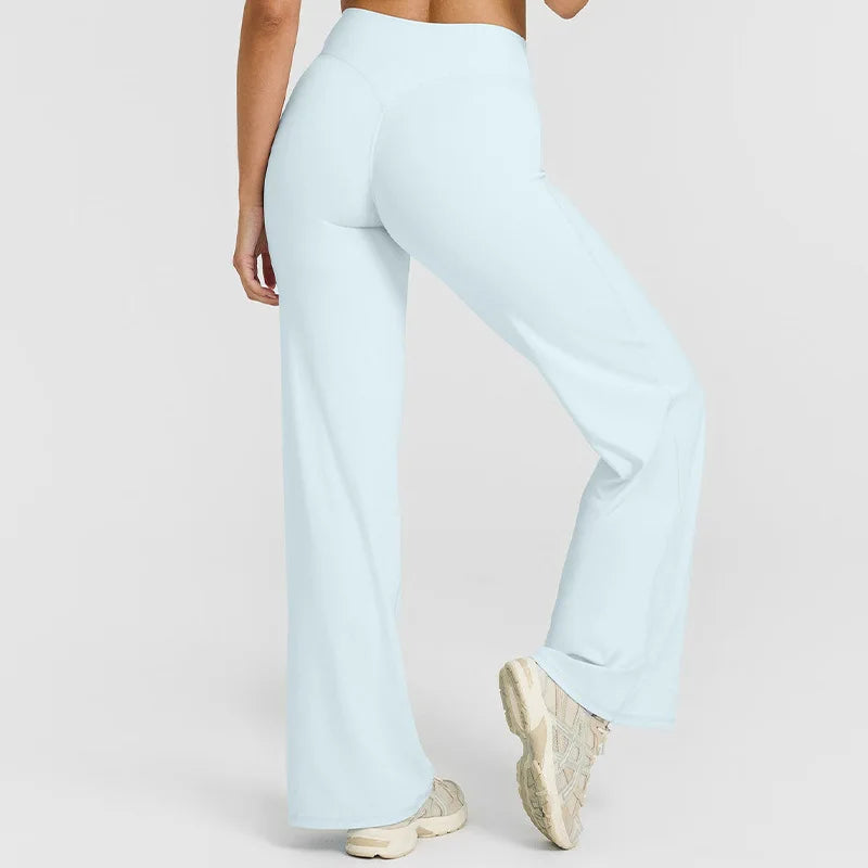 Sport Trousers SoftMotion Straight-Leg Pants Women's High Waist Yoga Bottoms GYM Naked Feel Pilates Running