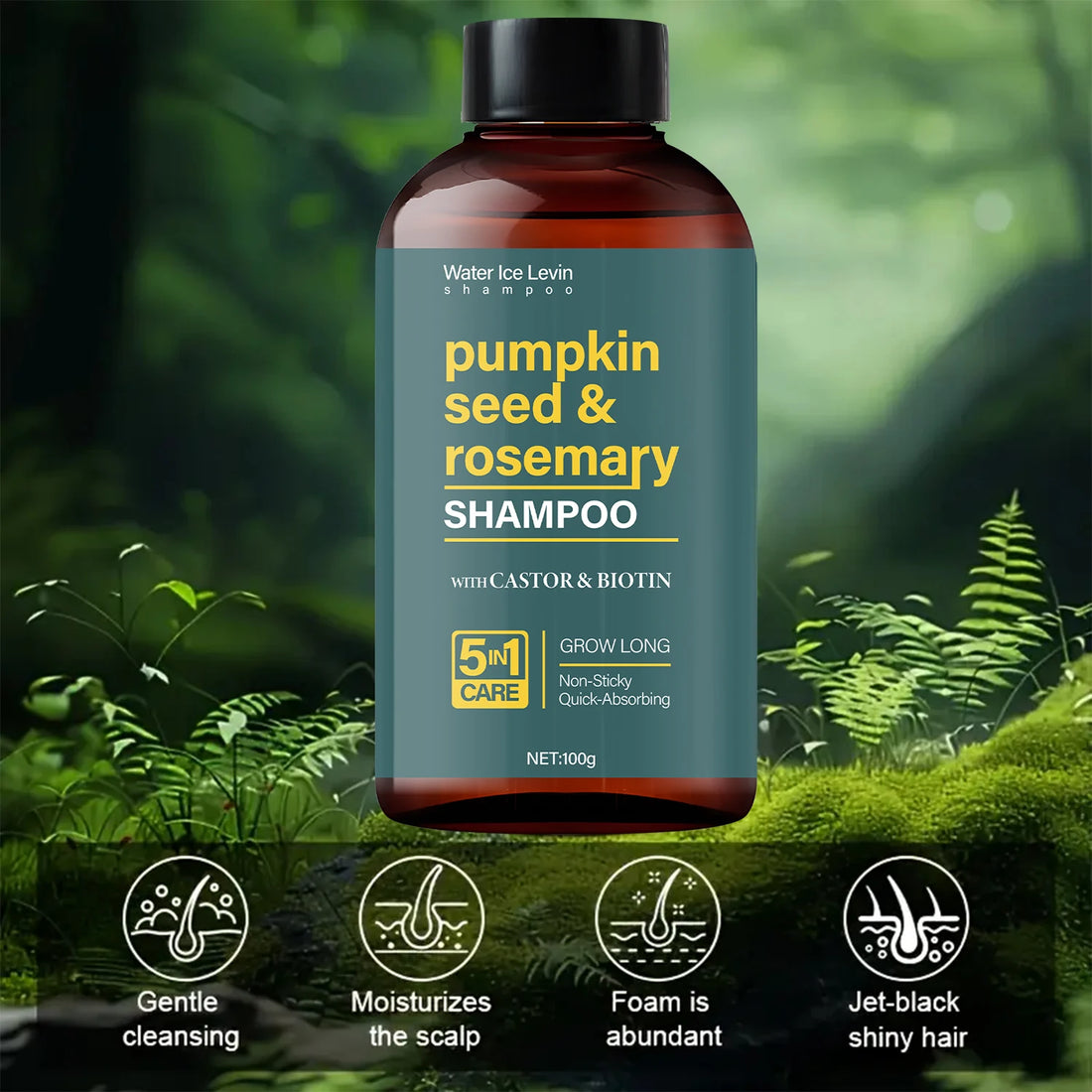 Water Ice Levin Pumpkin Seed & Rosemary Shampoo