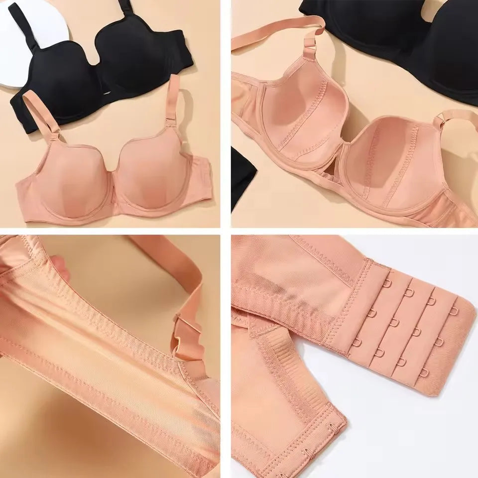 Womens Push Up Minimizer Bra Full Cup