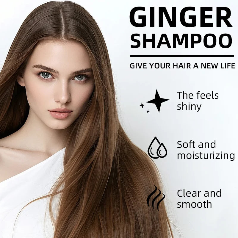 Natural Ginger Shampoo Reduce Hair Loss