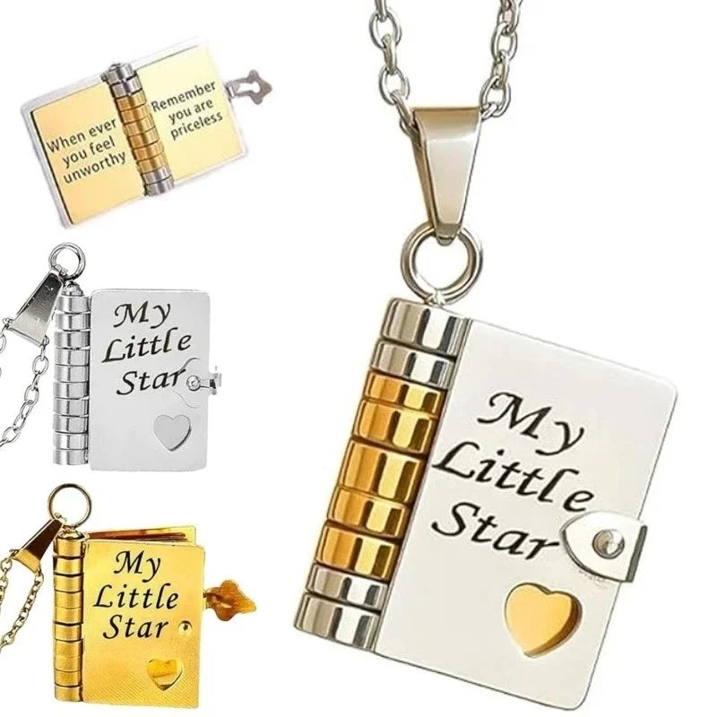 My Little Star Book Pendant Necklace