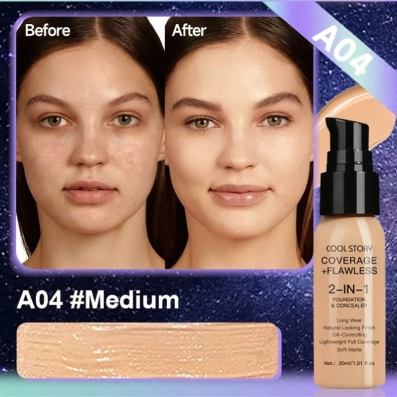Matte Waterproof BB Cream – Long-Lasting, Hydrating 10-Color Foundation