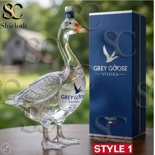 Grey Goose 30th Anniversary 3D Sculpted Vodka Bottle Collectible Display Piece