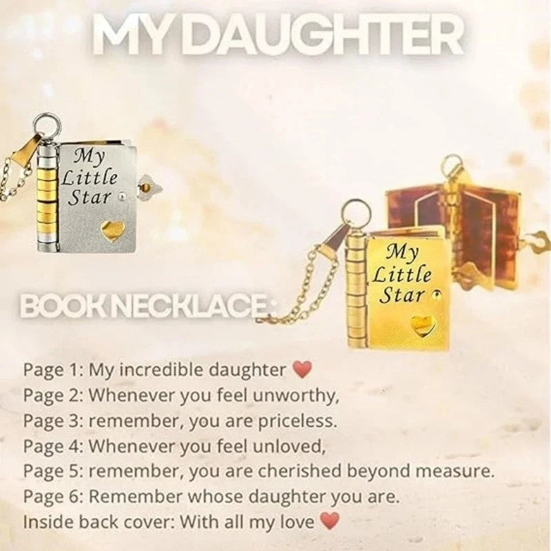 My Little Star Book Pendant Necklace