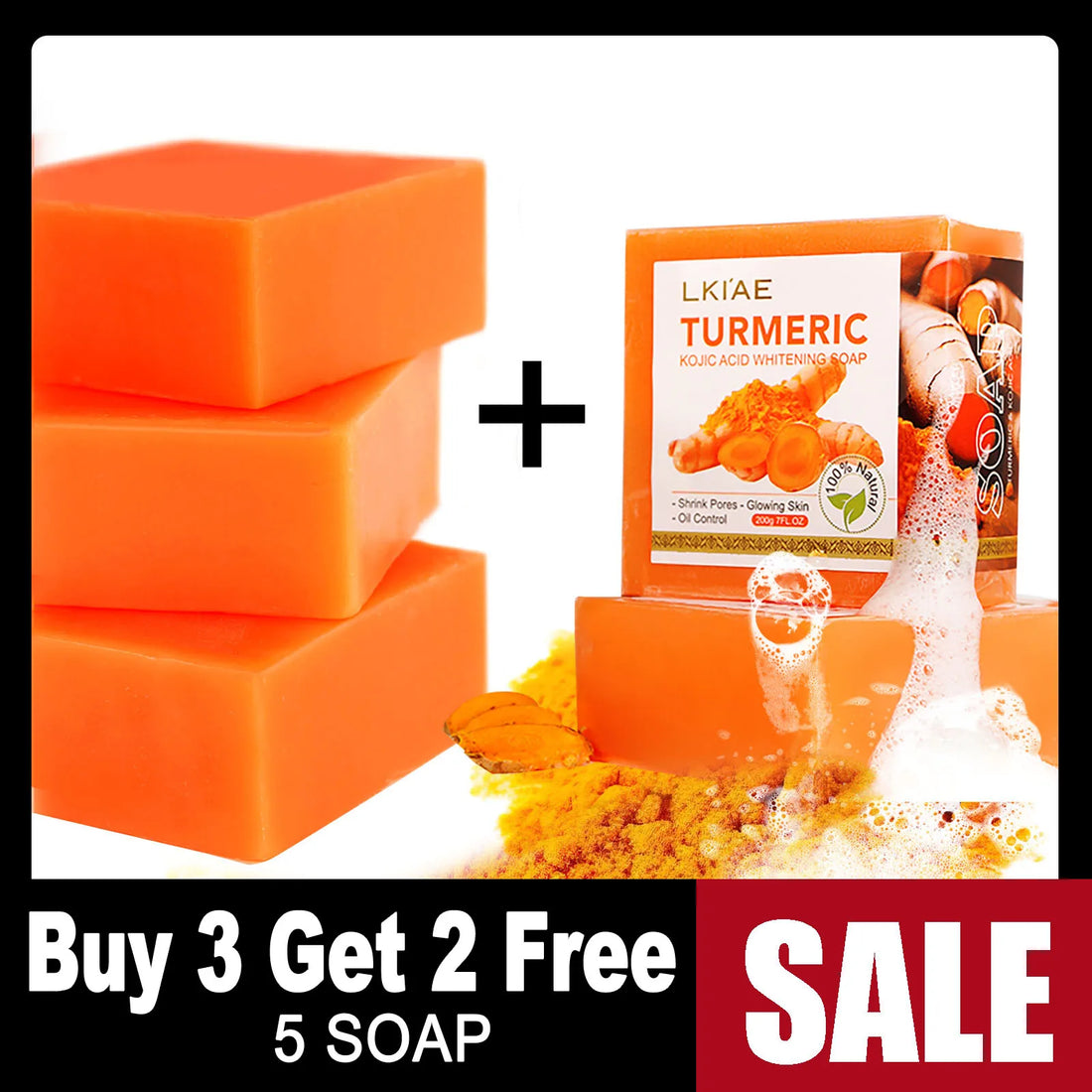 Natural Turmeric  Soap Whitening Body Wash