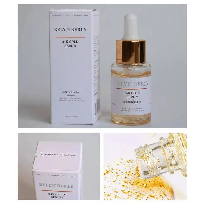 2PCS  24K Gold  Face Serum + Collagen Facial Serum