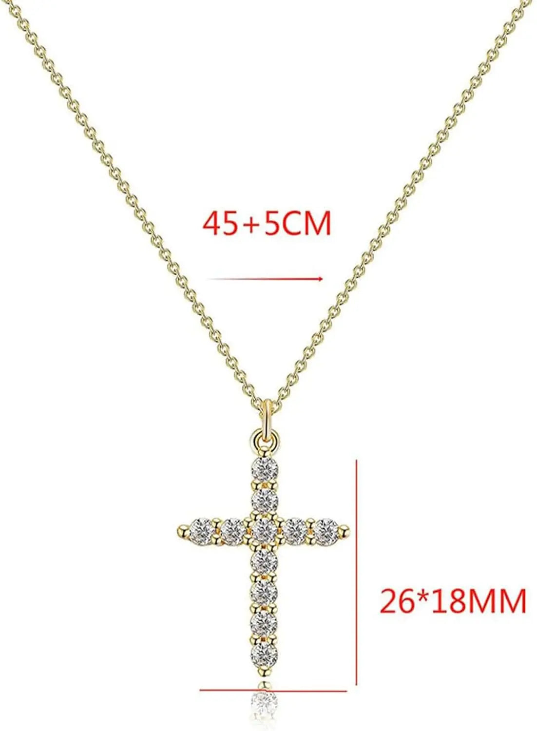 Crown Cross Necklace
