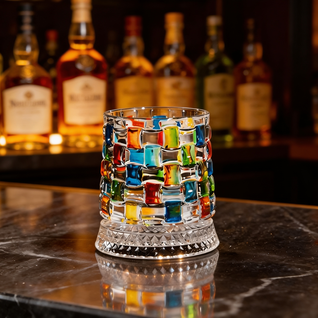 Rotating Whiskey Glass