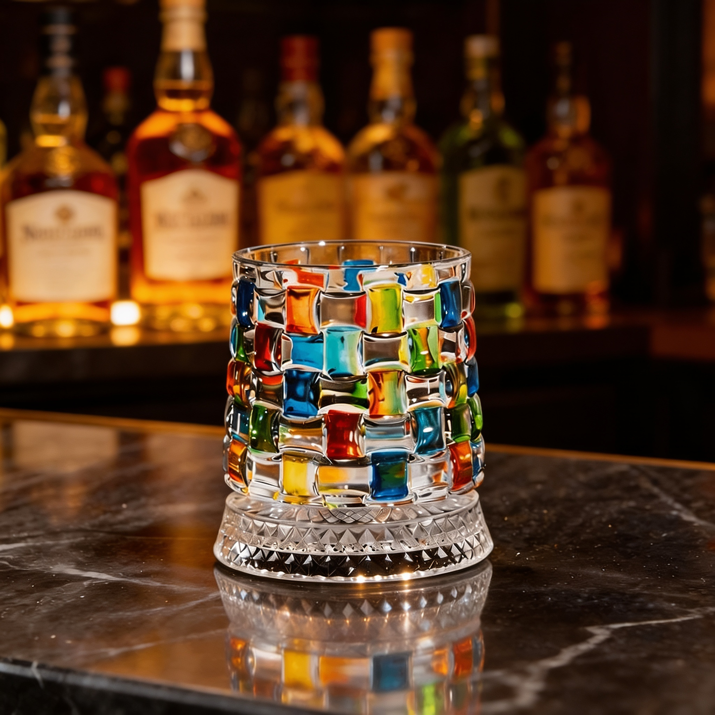 Rotating Whiskey Glass