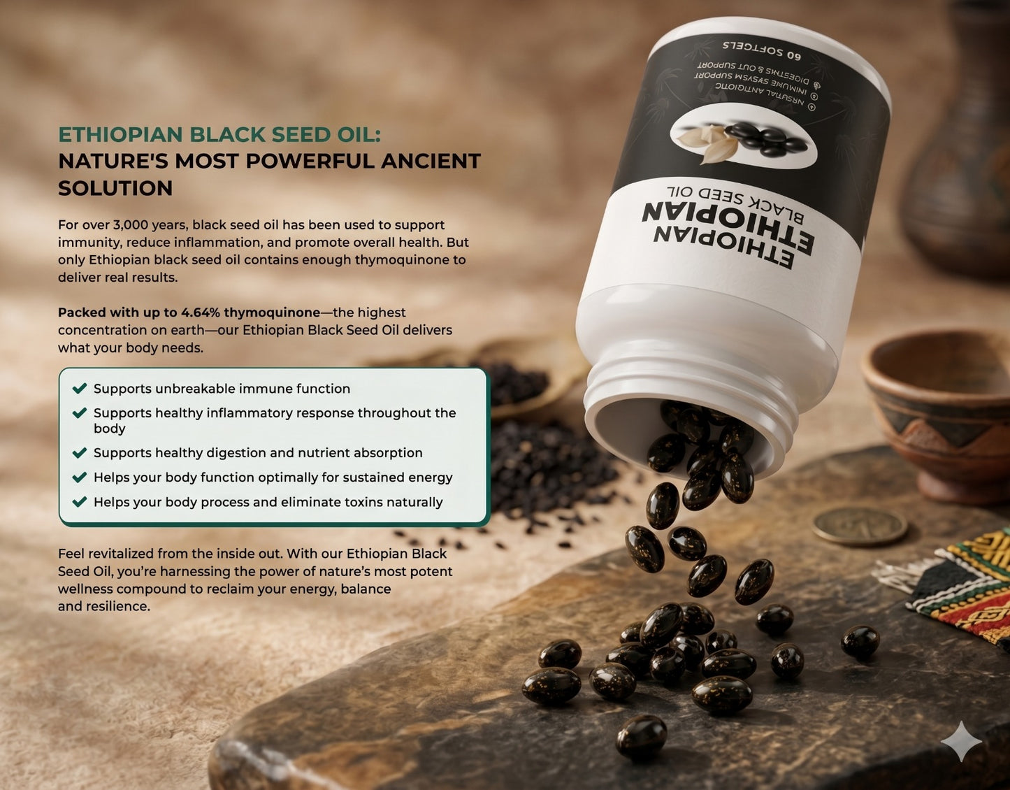 Ethiopian Black Seed Oil