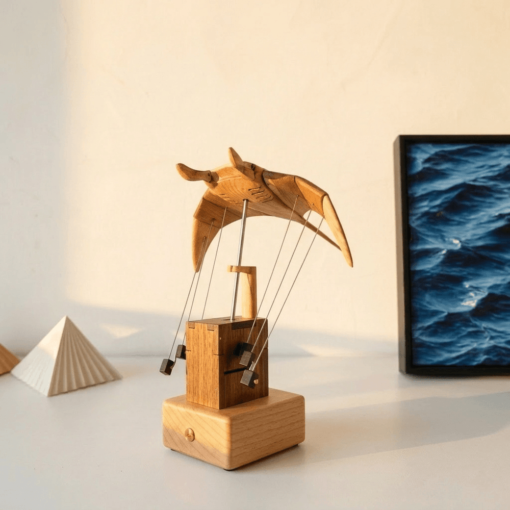 Wooden Manta Ray — The Gift Dad Won’t Forget 🐦‍⬛