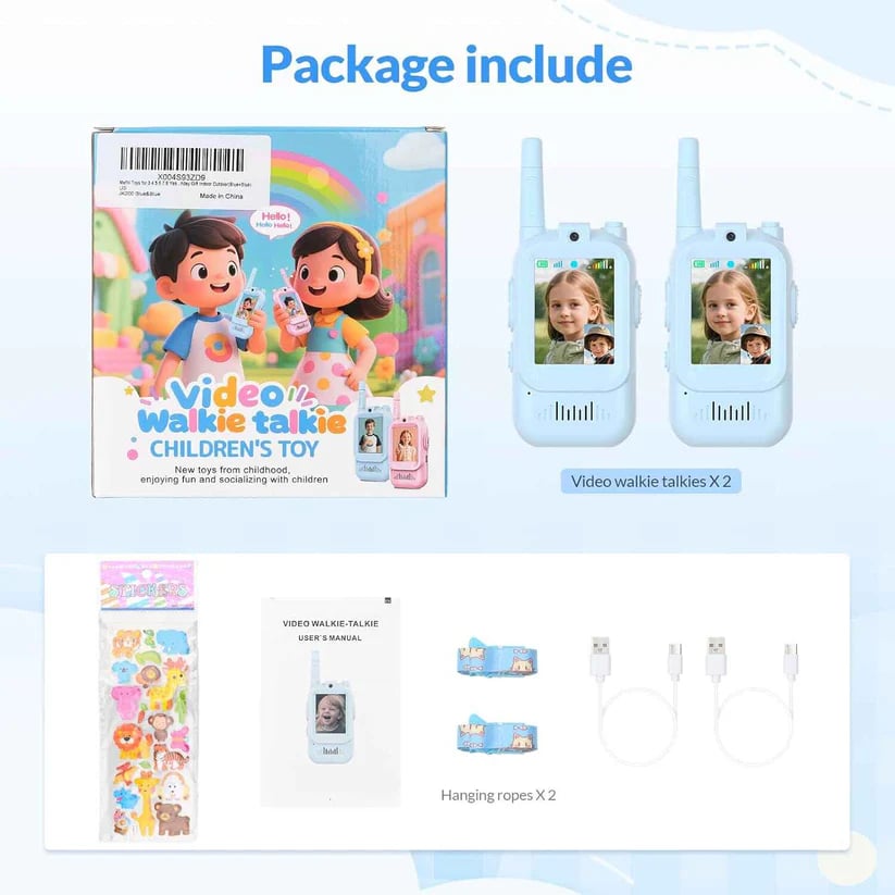 2PCS Kids Video Walkie Talkies Toys