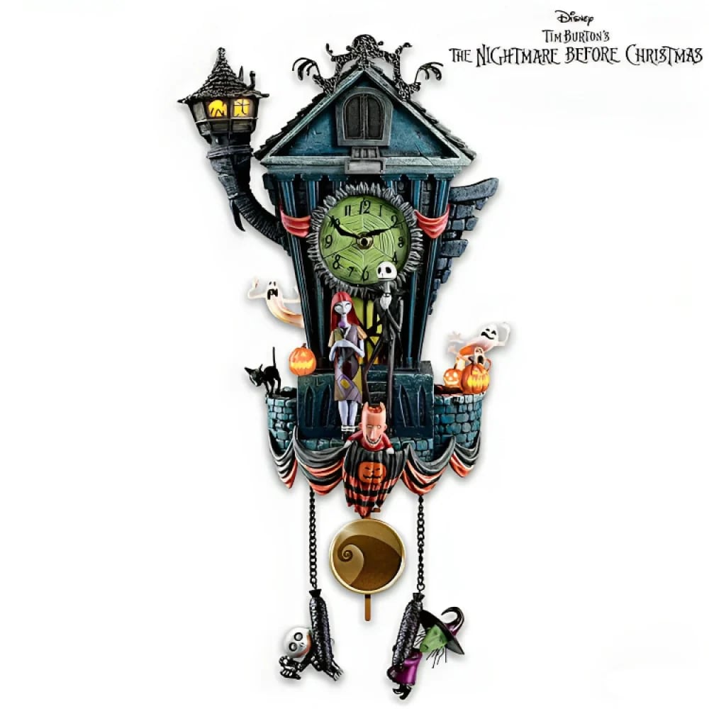 Halloween Wall Clock,Nightmare Before Christmas Cuckoo Clock