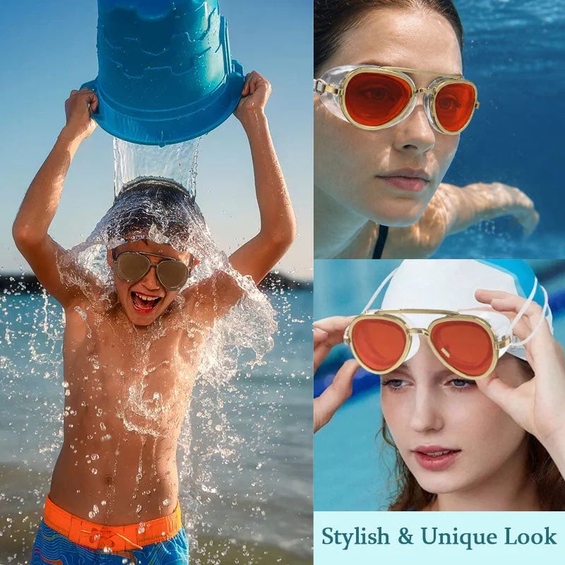 Stylish UV Protection Water Goggles, Anti-Glare Comfortable Beach Swimming Goggles