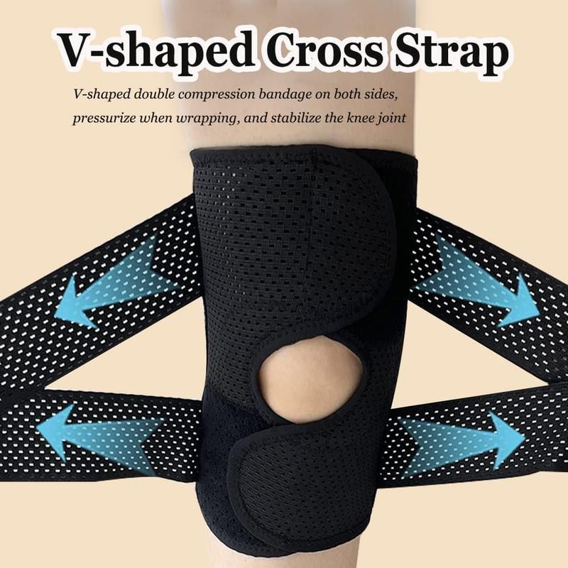 Plus Size Knee Brace for Knee Pain, Compression Knee Support with Air Mesh Fabric