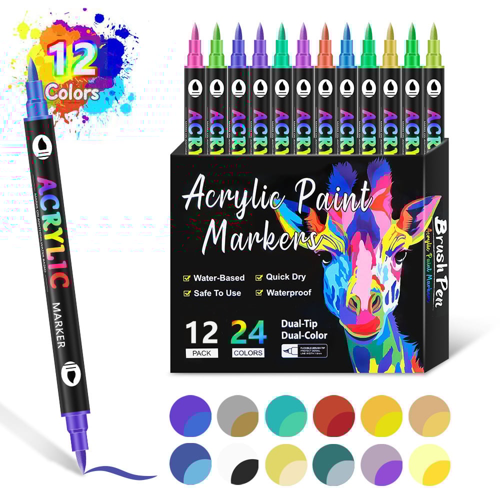 Double-Ended Art Markers for Professionals & Beginners!