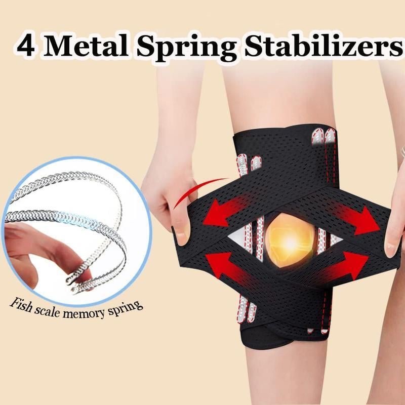 Plus Size Knee Brace for Knee Pain, Compression Knee Support with Air Mesh Fabric