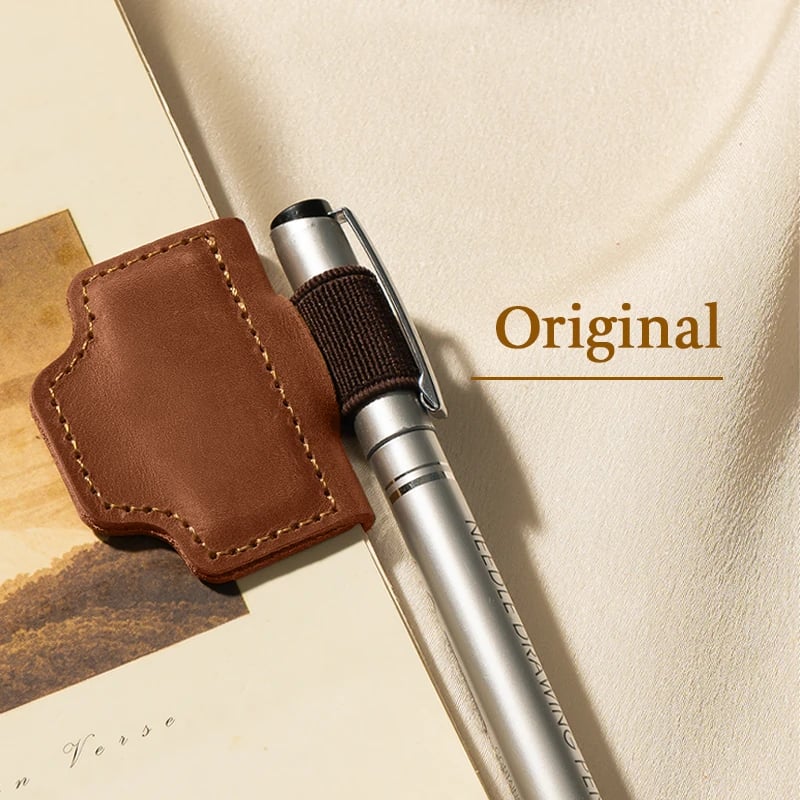 Personalized Magnetic Leather Pen Holder Bookmark