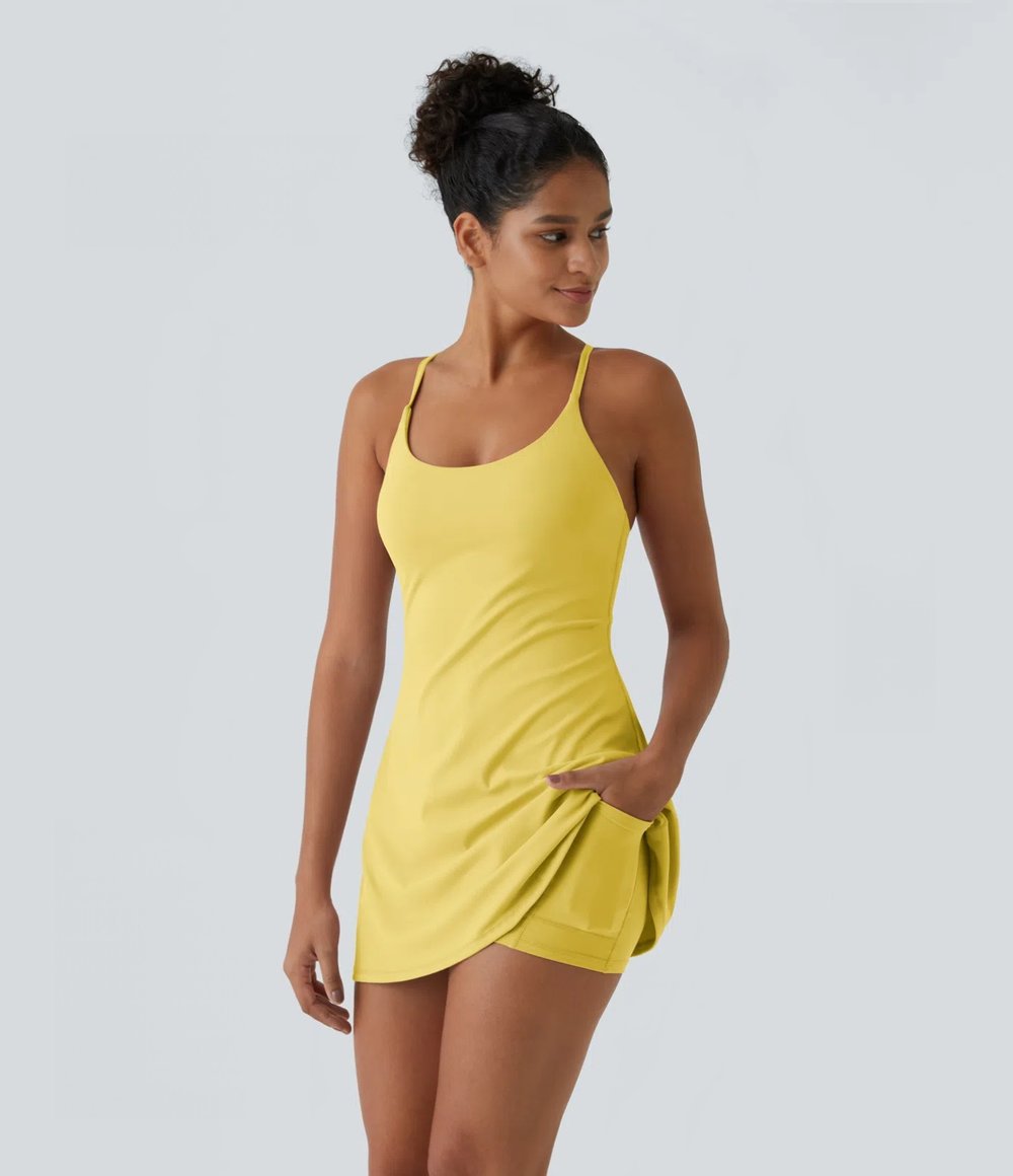 Plush Backless Active Dress