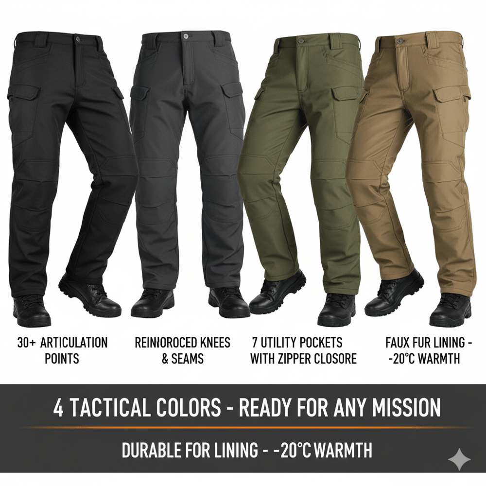 Windproof Warm Men's Outdoor Military Tactical Pants