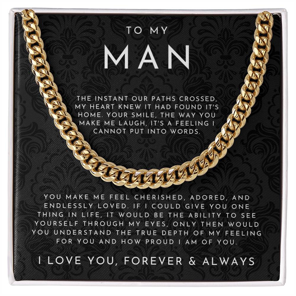 To My Man Necklace