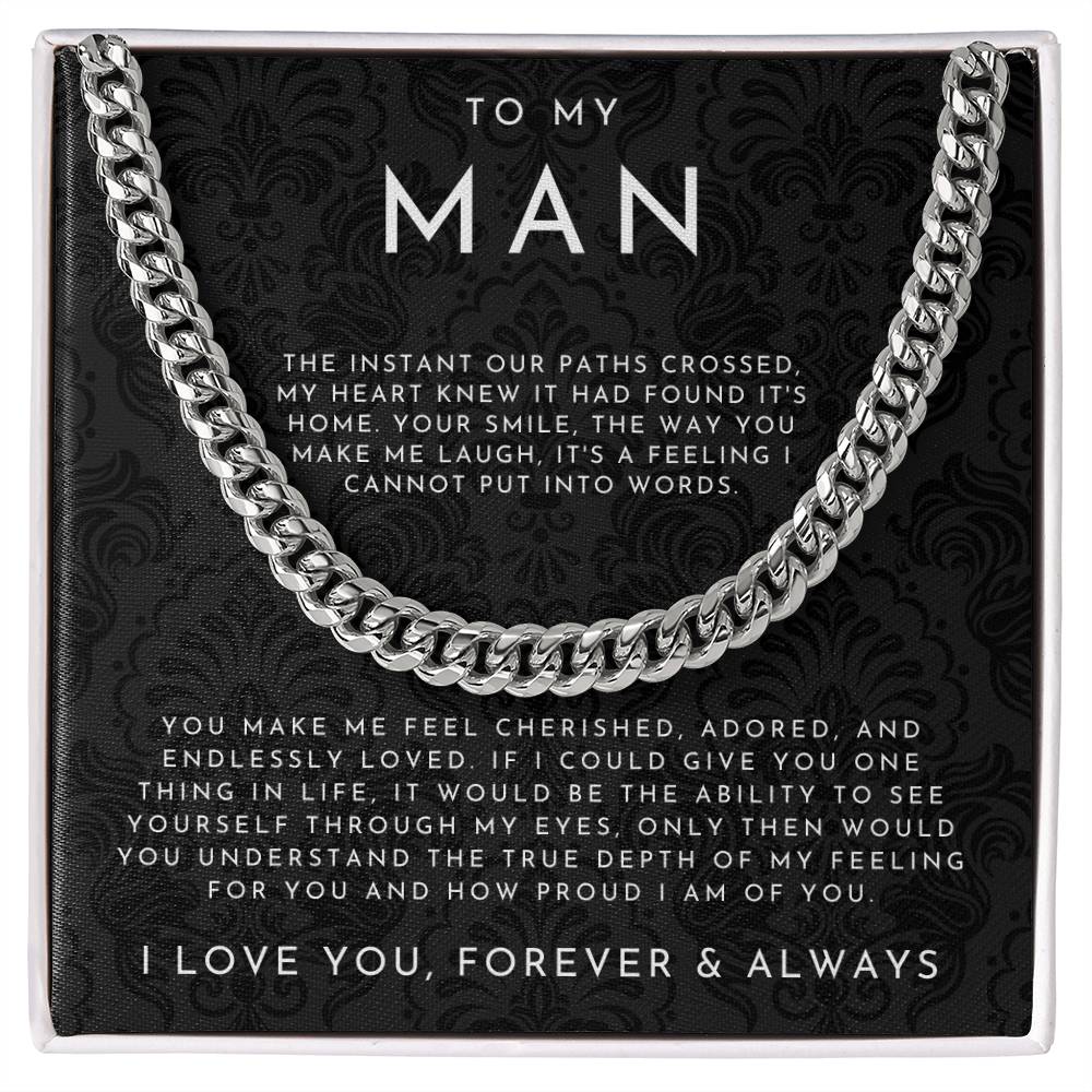 To My Man Necklace