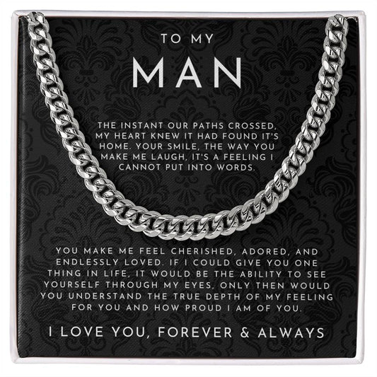 To My Man Necklace