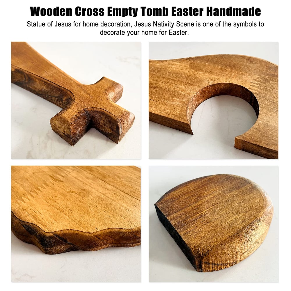 Wooden Easter Resurrection Scene