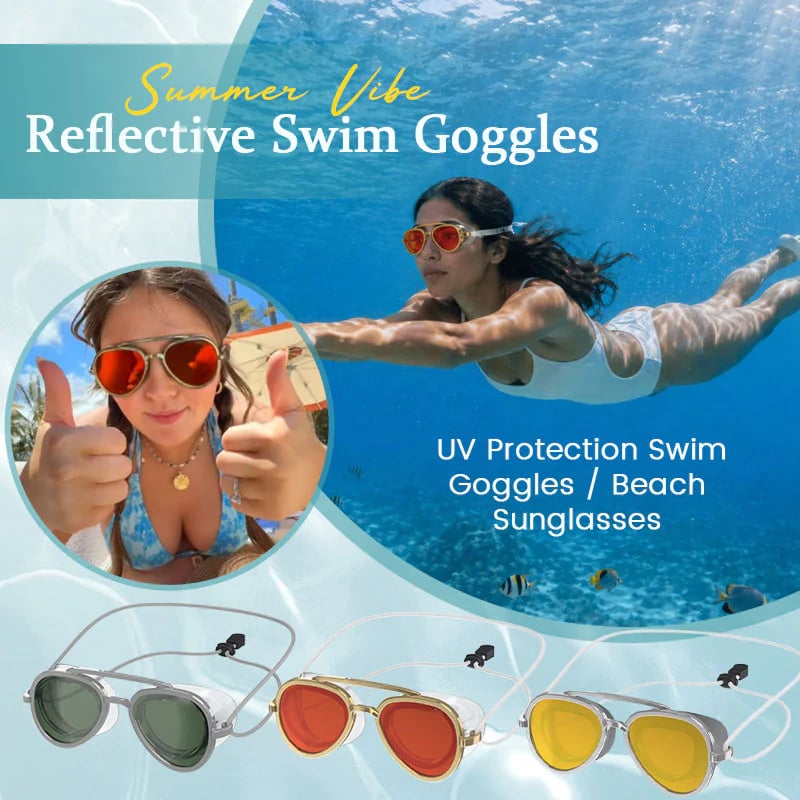 Stylish UV Protection Water Goggles, Anti-Glare Comfortable Beach Swimming Goggles