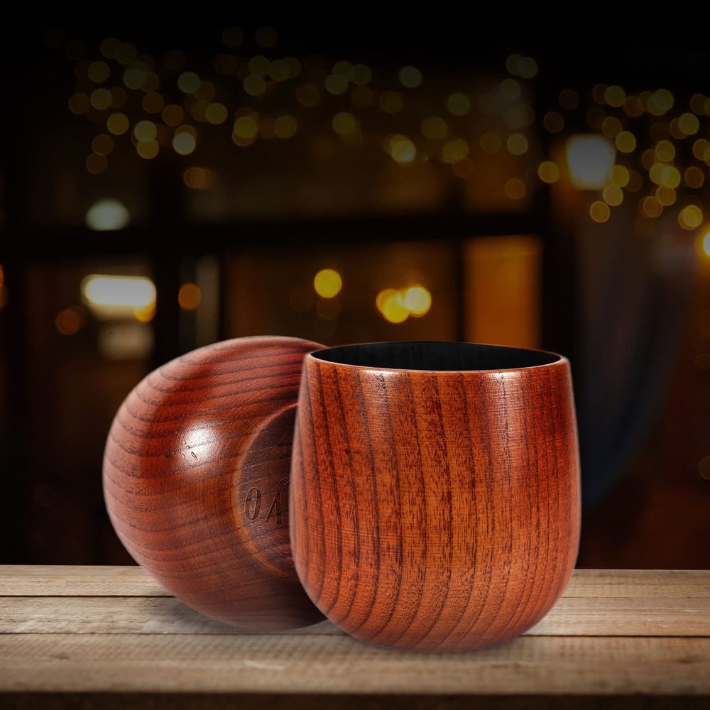 Handmade and Charred Drinking Vessel -Original Wooden Bourbon Drinking Glass