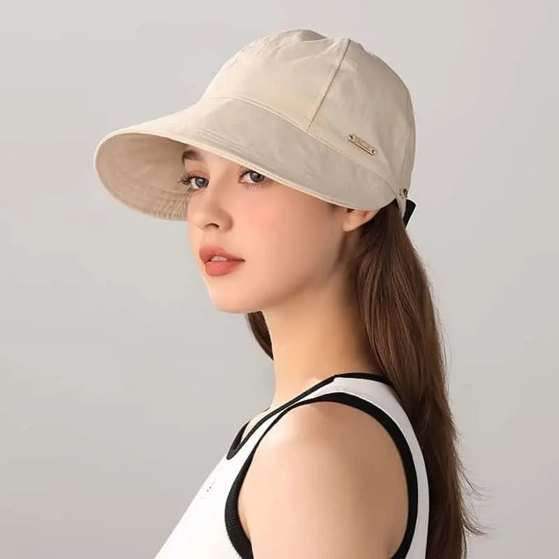 Women UPF80+ Quick Dry Sun Hat, Wide Brim Water Resistant Bucket Cap with Adjustable Elastic Strap