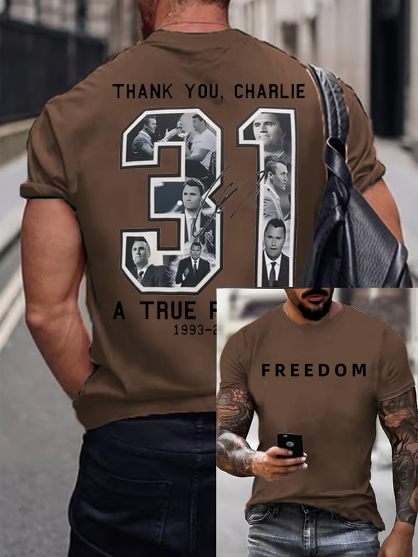 Men's Commemorative freedom 31 Printed T-Shirt