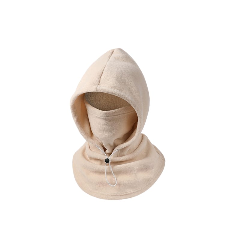 Fleece Double Layer Integrated Mask Hat