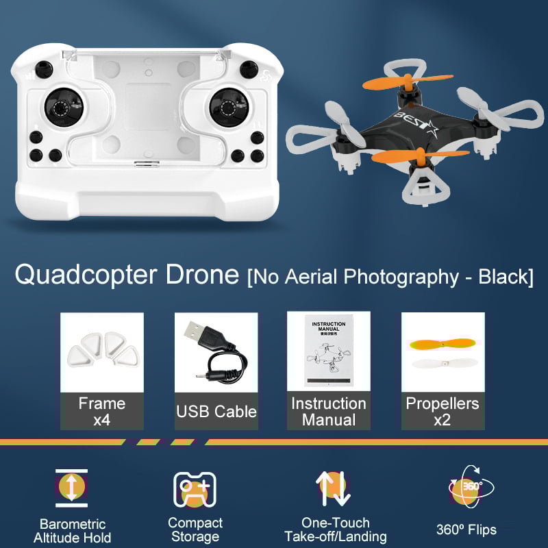 All-Ages Mini Drone with Easy Stunt Flights & 360° Tricks - Perfect Beginner-Friendly Flyer!