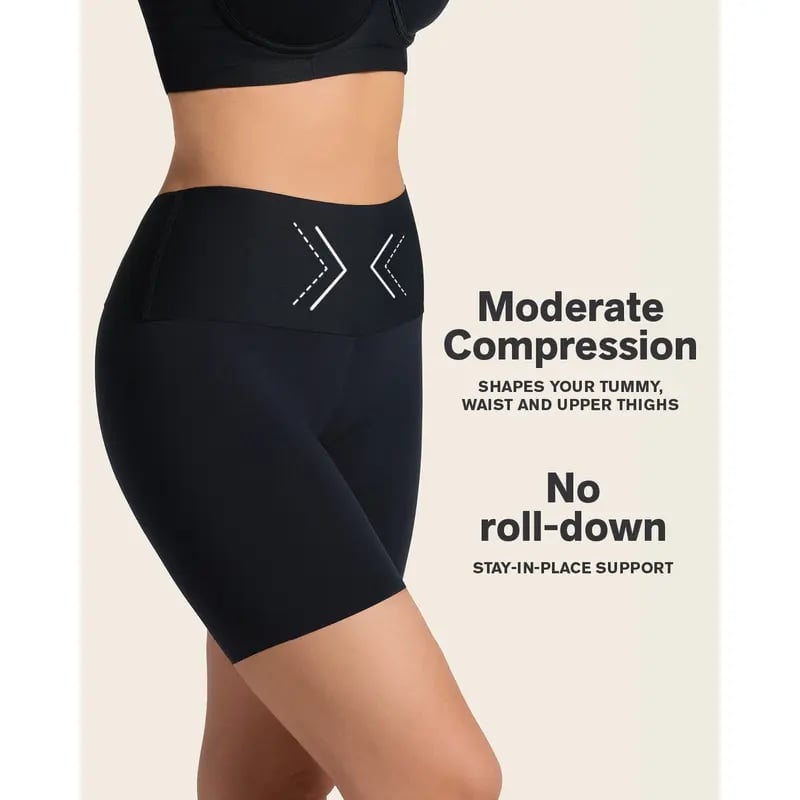 Stay-In-Place Tummy Control Seamless Shape Shorts