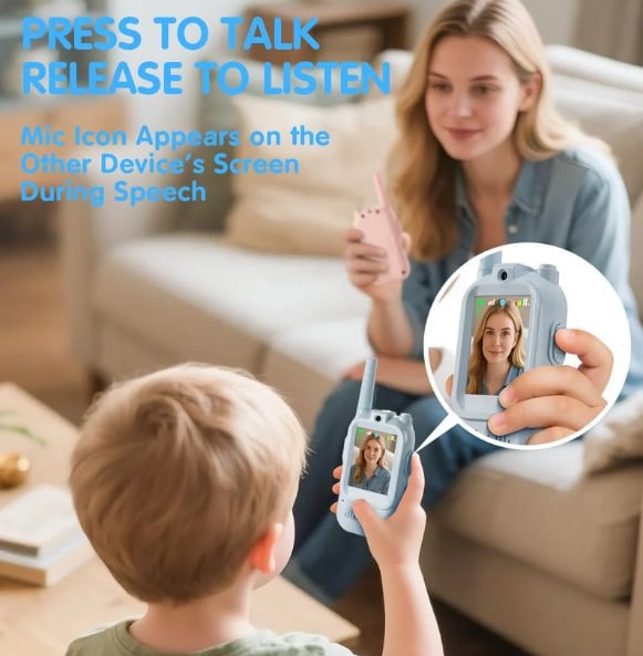 2PCS Kids Video Walkie Talkies Toys