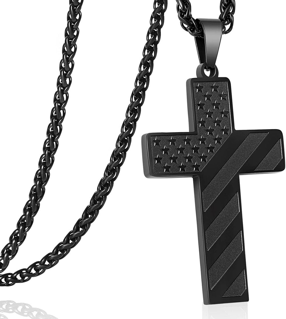 Flag Cross Necklace,Best Gifts